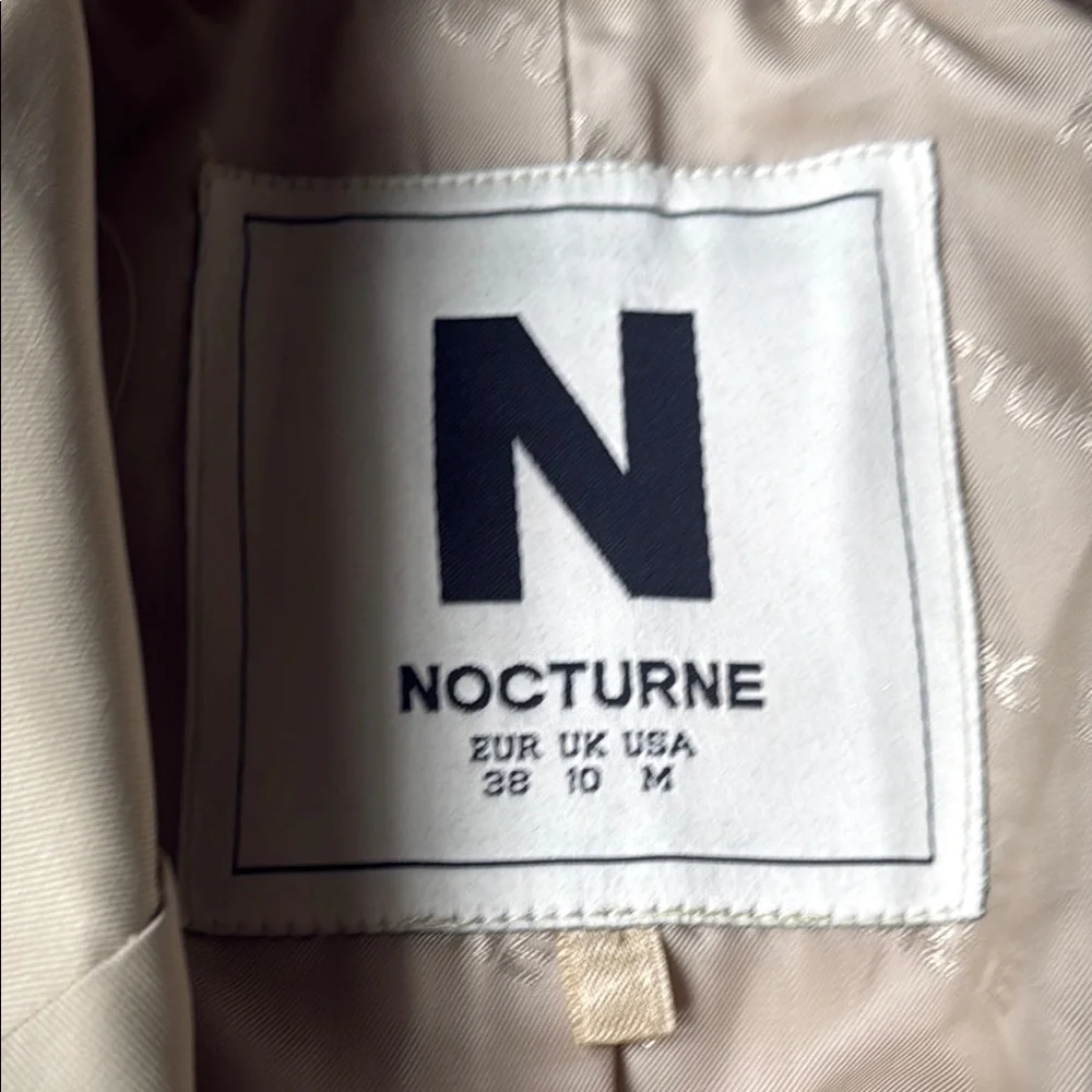 Nocturne double sided melted trench coat - Picture 2 of 16
